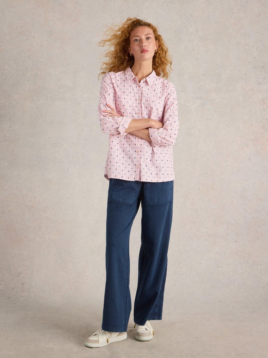 Gestreifte Polka-Dot-Bluse Sophie
