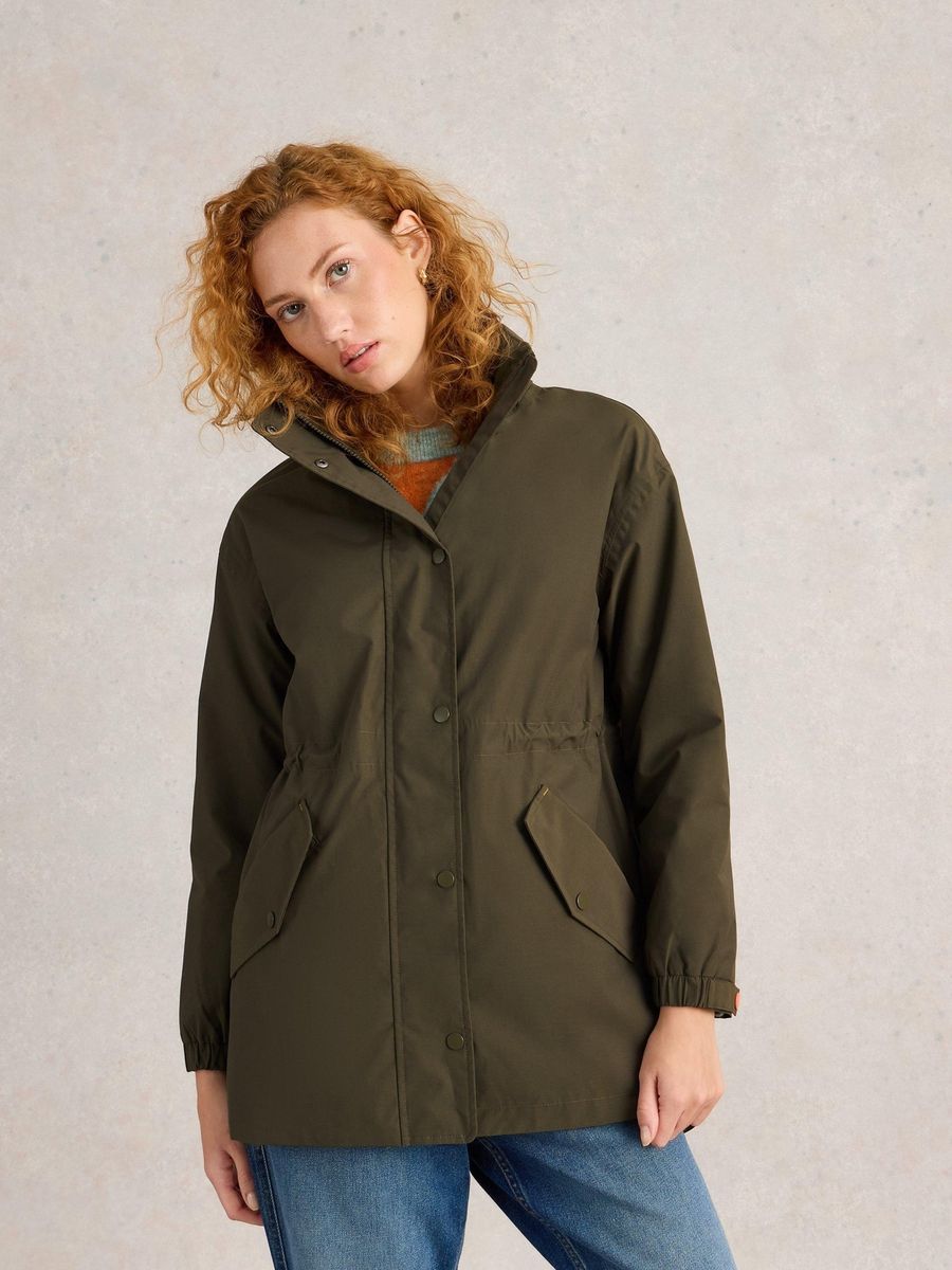 Regenparka mit verstellbarer Taille