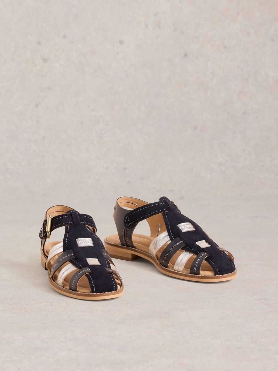 Riemensandalen im Fischer-Stil mit Schnalle