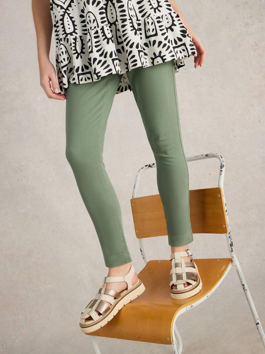 Schmale verkürzte Stretch-Jeggings