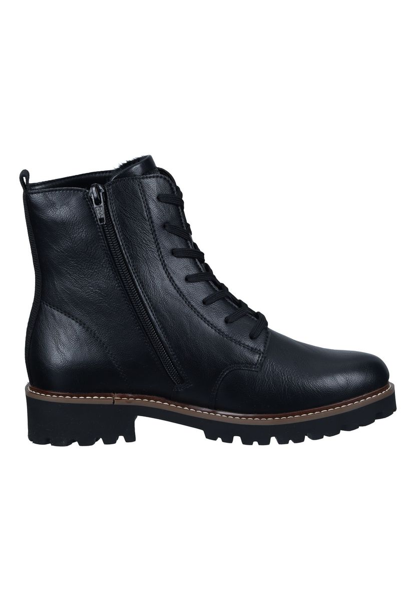 Leder-Schnürstiefeletten mit Warmfutter