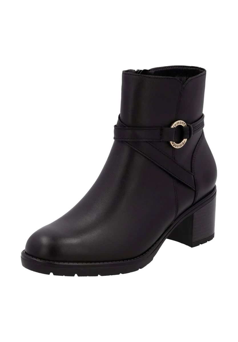 Leder-Schnürstiefeletten mit Warmfutter