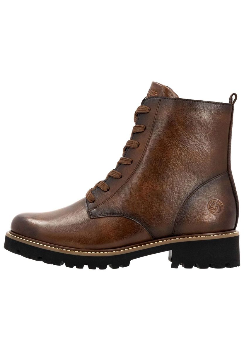 Zeitlose Leder-Schnürstiefeletten