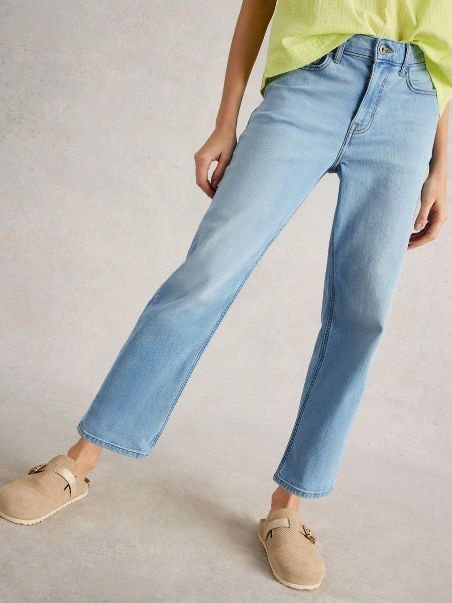 7/8-Jeans mit geradem Bein