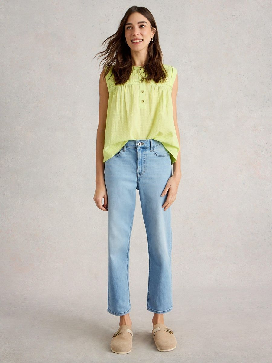 7/8-Jeans mit geradem Bein