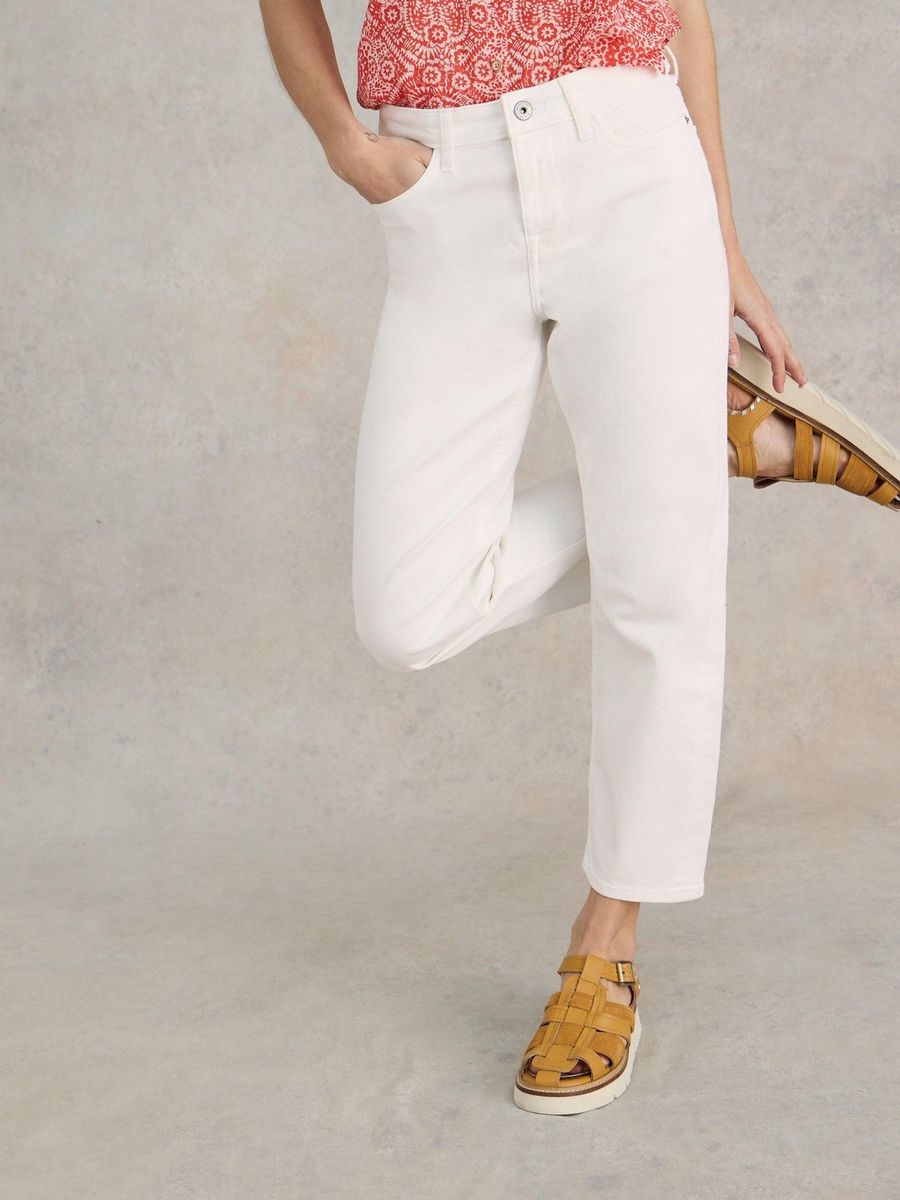 7/8-Jeans mit geradem Bein