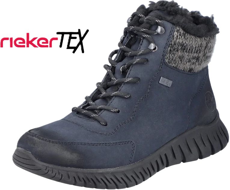 Warme Gefütterte Stiefel mit Strickkragen
