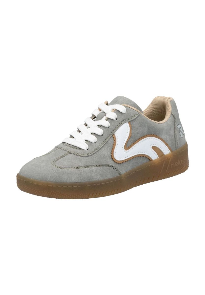Strukturierte Schnürschuhe mit Gummisohle