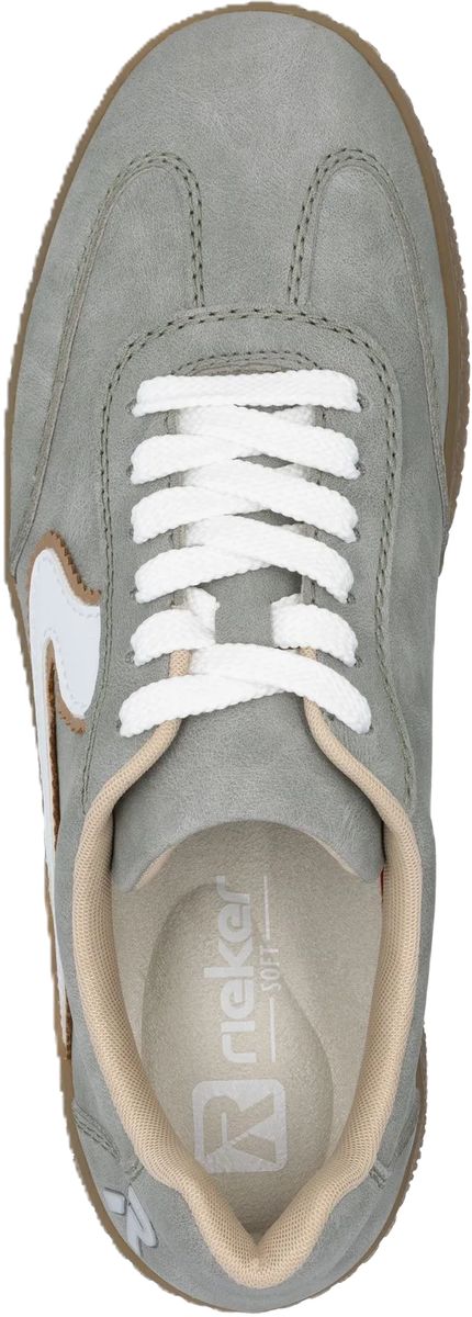 Strukturierte Schnürschuhe mit Gummisohle