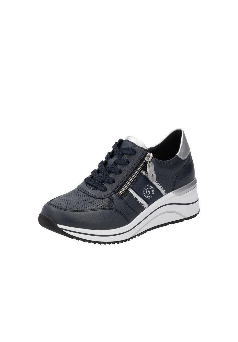 Sportliche Leder Keilsneaker