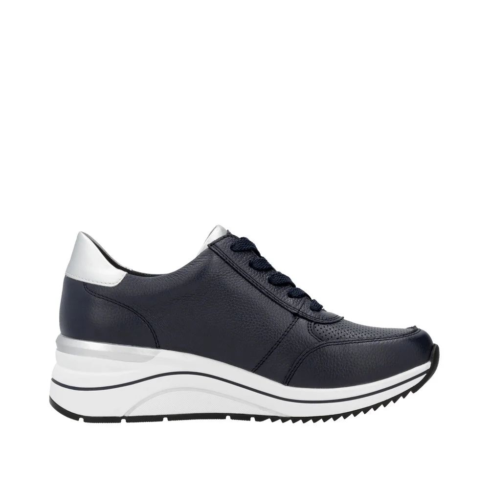 Sportliche Leder Keilsneaker