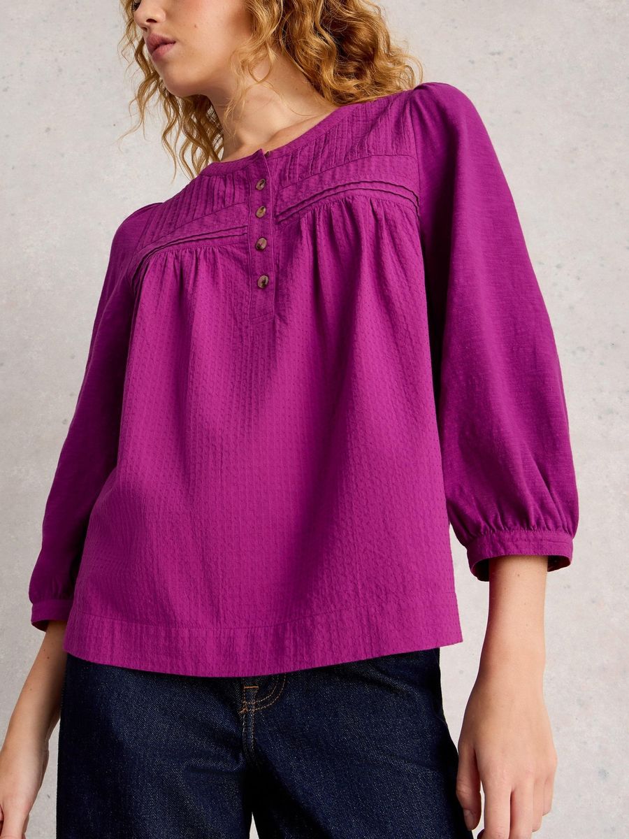 Romantische Isla Biesen-Baumwollbluse