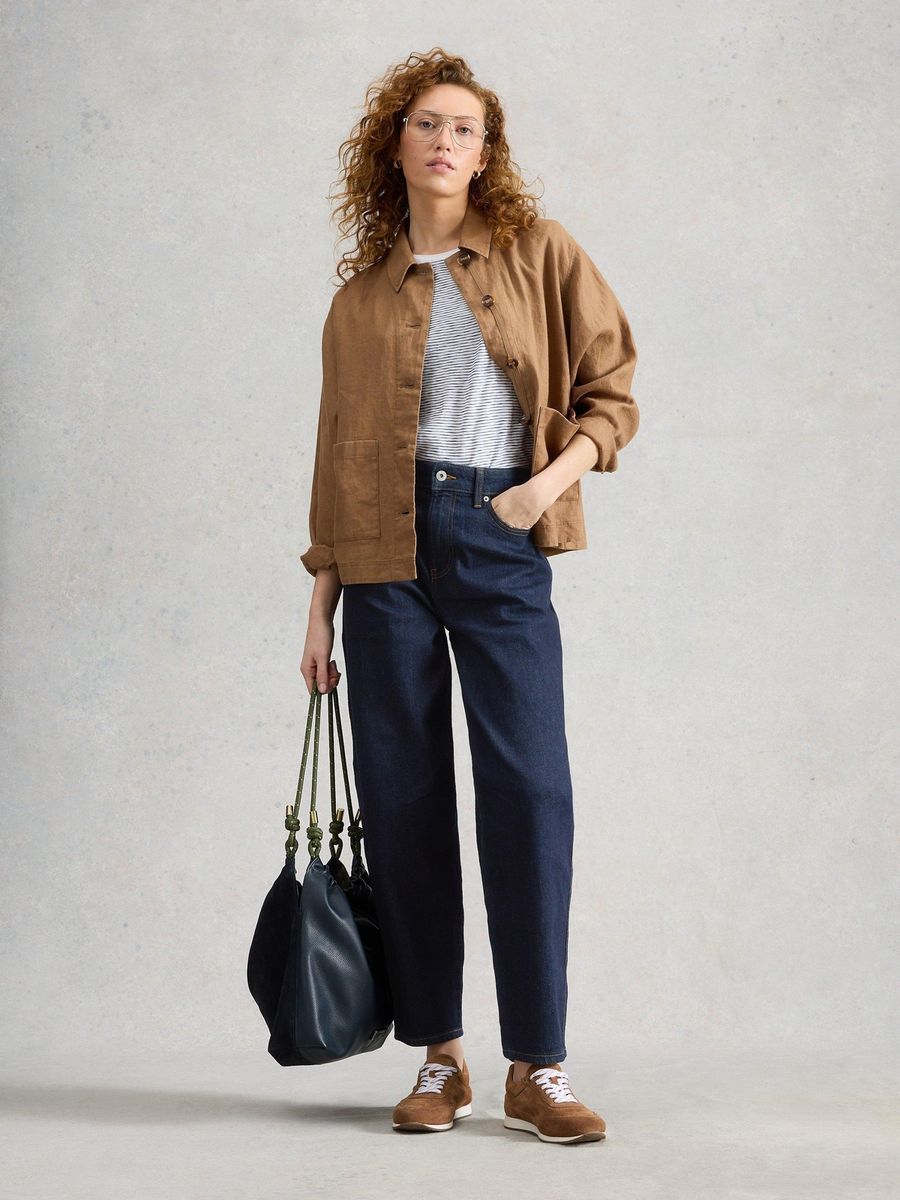 Aubrey Barrel-Fit High-Waist Jeans