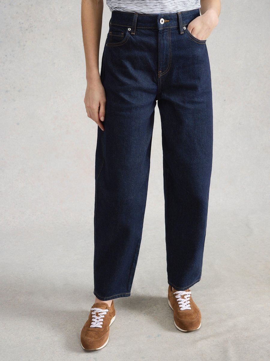 Aubrey Barrel-Fit High-Waist Jeans