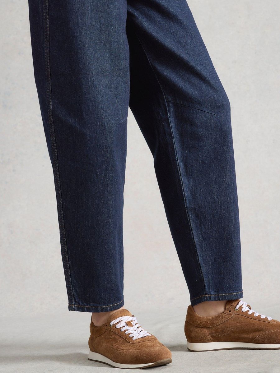 Aubrey Barrel-Fit High-Waist Jeans