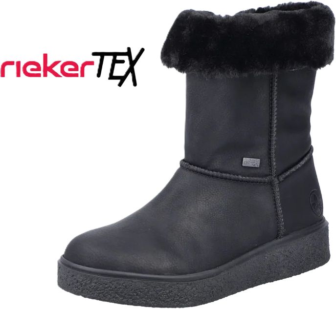 Wasserdichte Stiefel mit Kunstfellbesatz