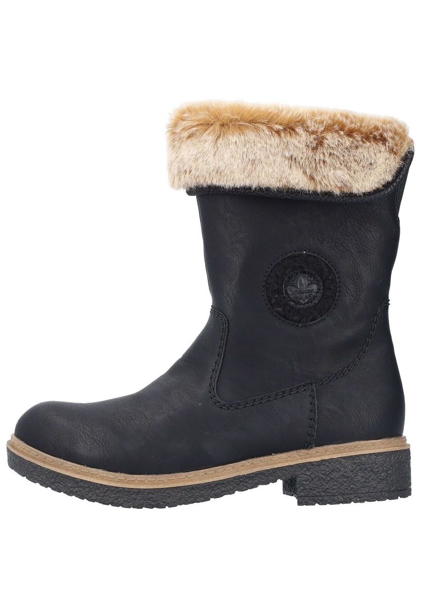 Robuste Stiefel mit Kunstfell-Besatz