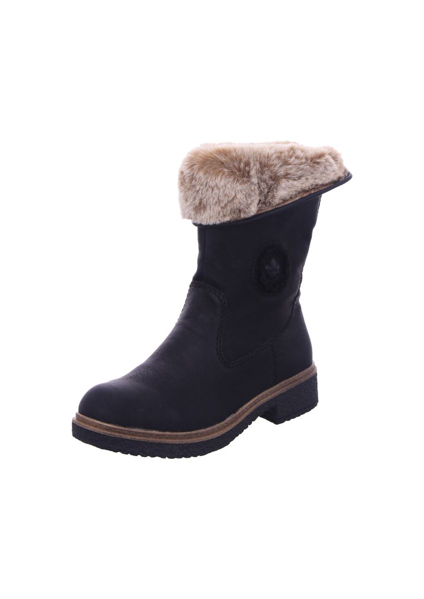 Robuste Stiefel mit Kunstfell-Besatz