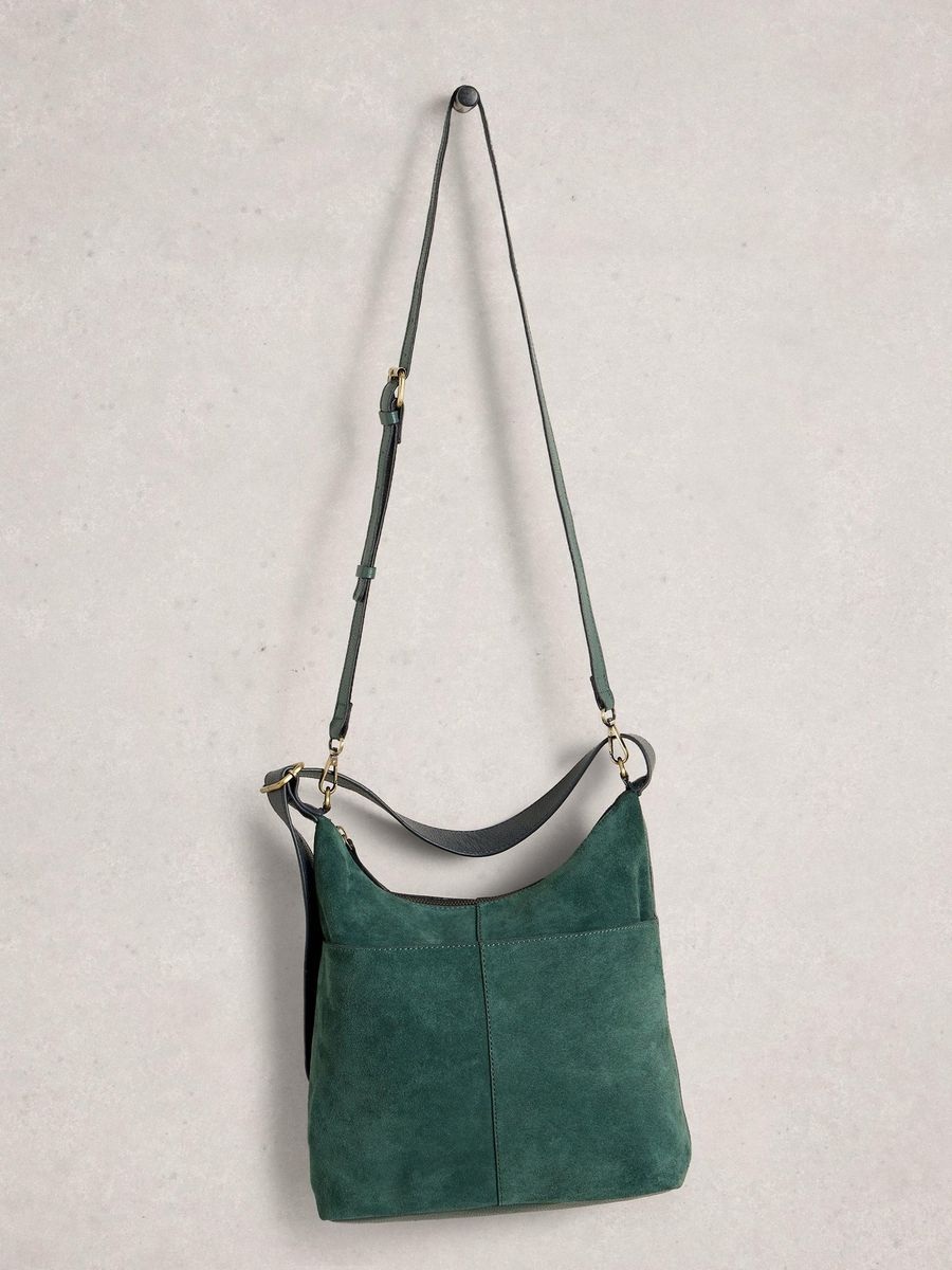 Vielseitige Hobo-Crossbody-Tasche aus Wildleder