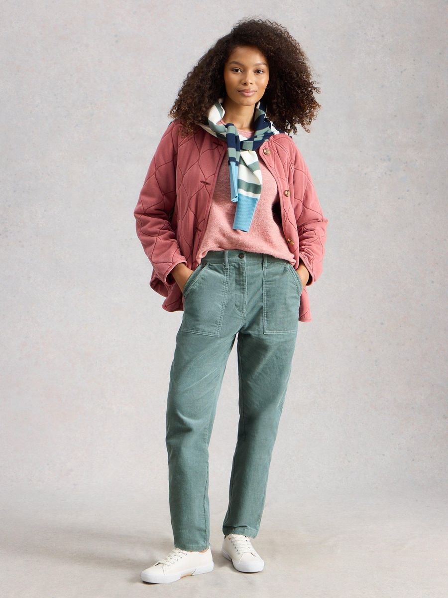 Cordhose mit geradem Bein im Utility-Stil