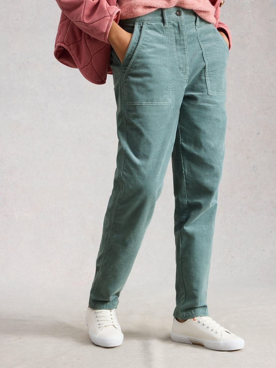 Cordhose mit geradem Bein im Utility-Stil