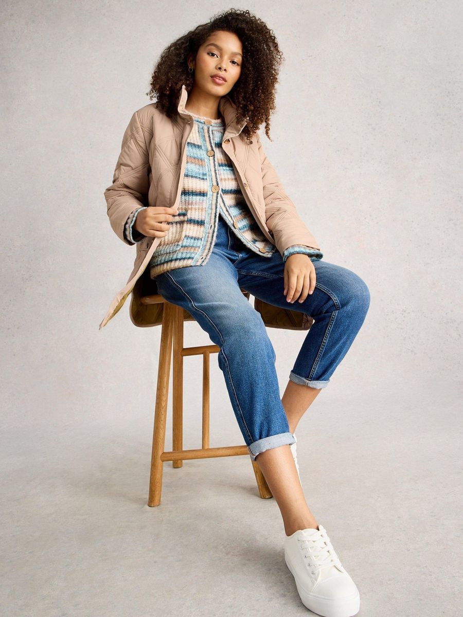 Steppjacke mit verstellbarer Taille