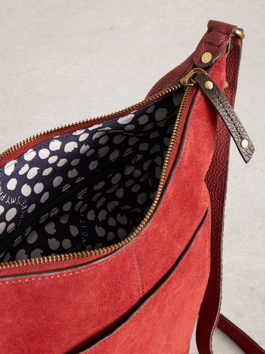 Fern Wildleder Crossbody-Tasche