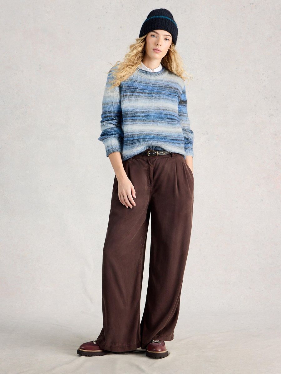 Kuscheliger Space-Dye Streifenpullover