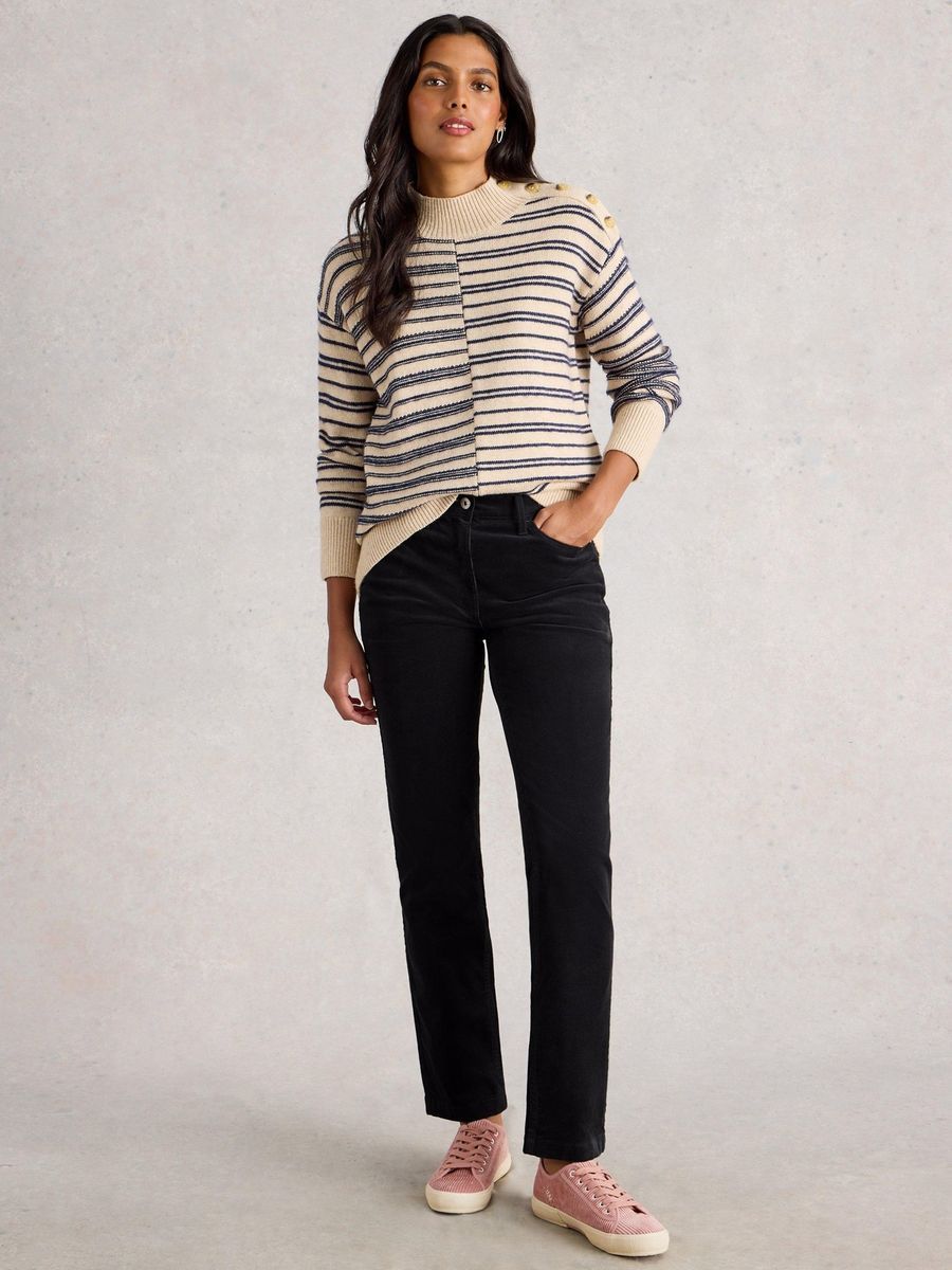 Klassische Cordhose mit geradem Bein