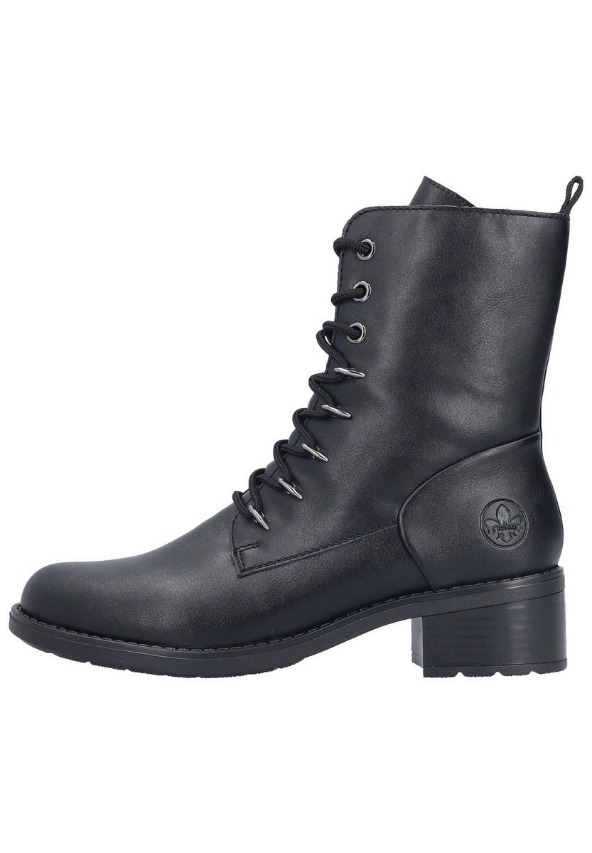 Klassische Schnürstiefeletten mit Blockabsatz