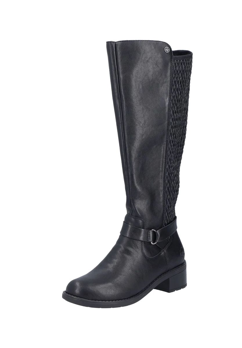 Kniehohe Stiefel mit Stepp-Rückseite