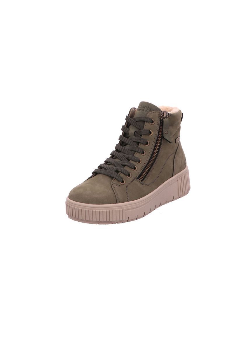 Gefütterte High-Top-Sneaker mit Plateau