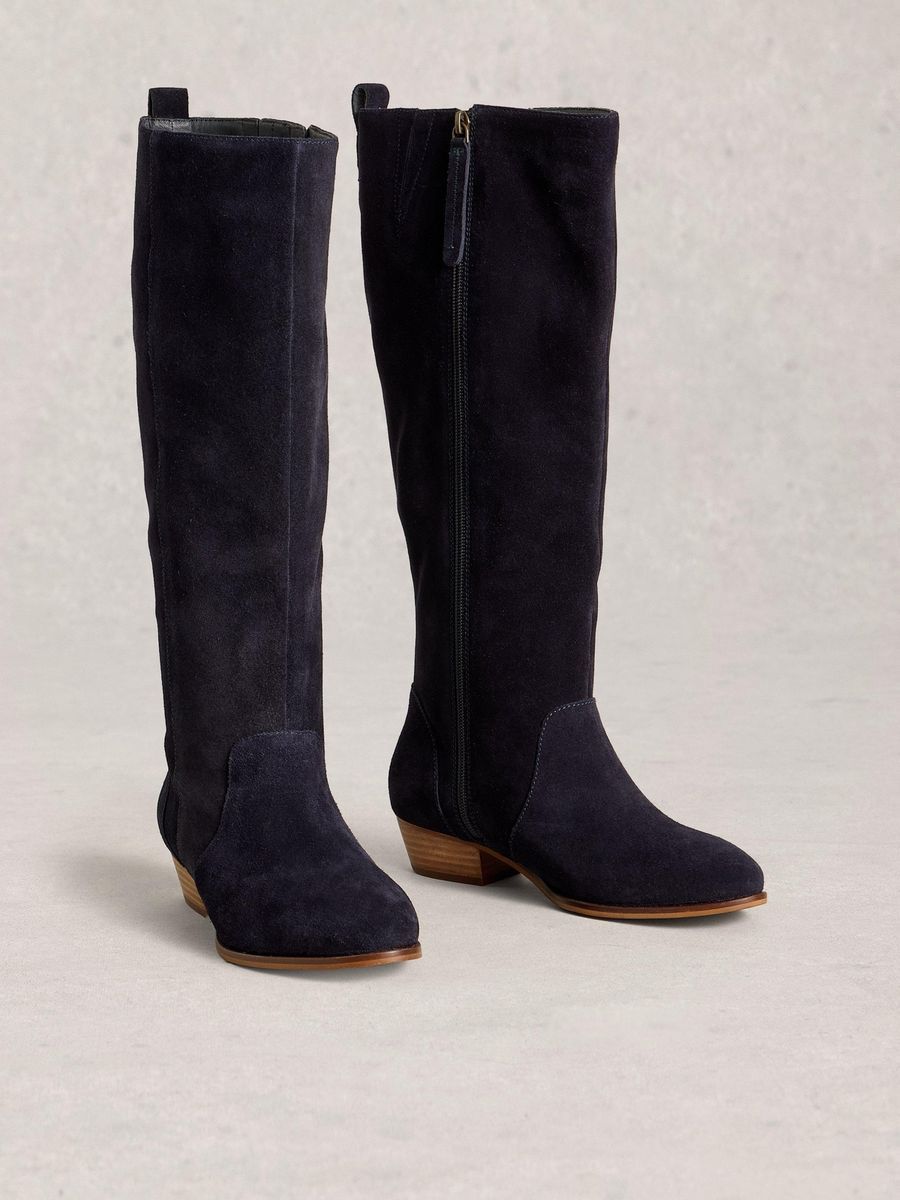 Kniehohe Wildlederstiefel Willow