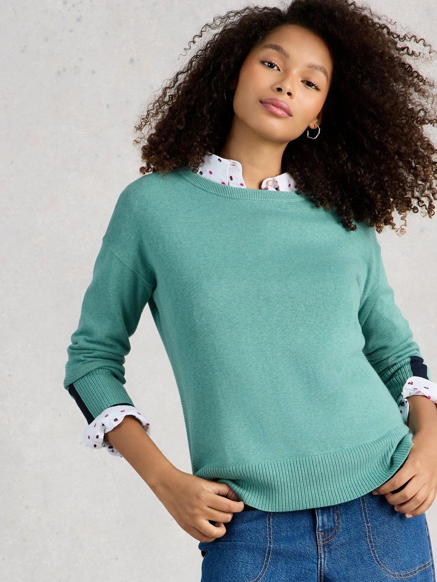 Entspannter Pullover aus Bio-Baumwollmischung