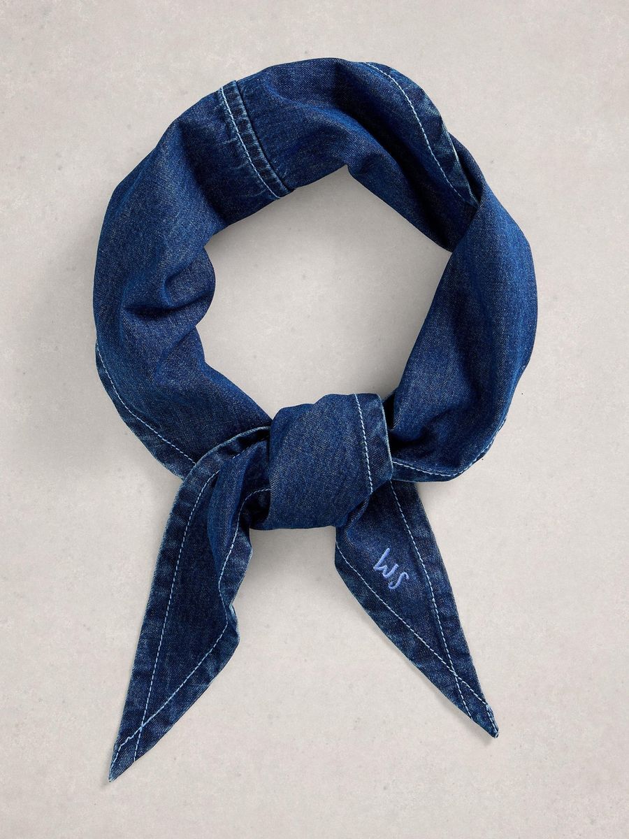 Lässiges Denim-Dreieckstuch