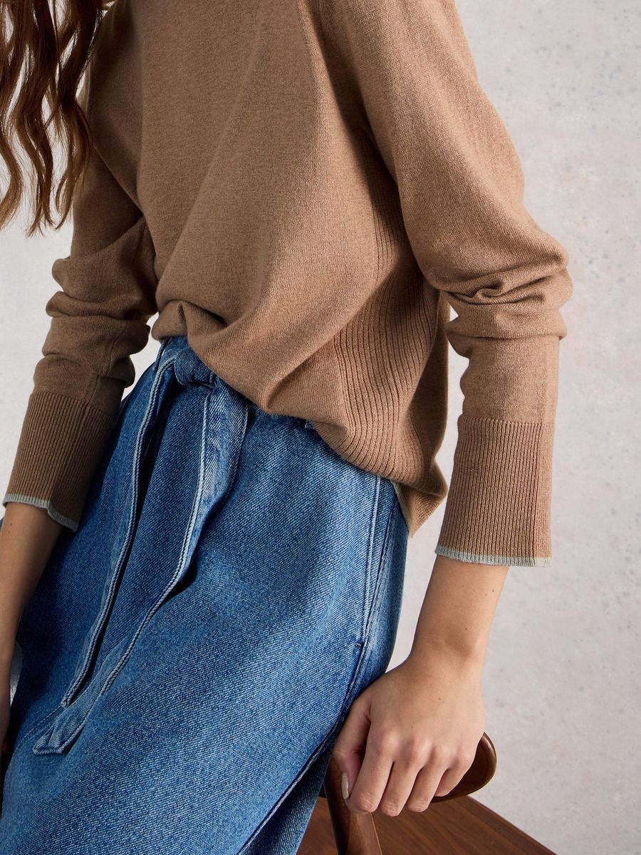 Weicher Bio-Baumwoll-Merino-Pullover