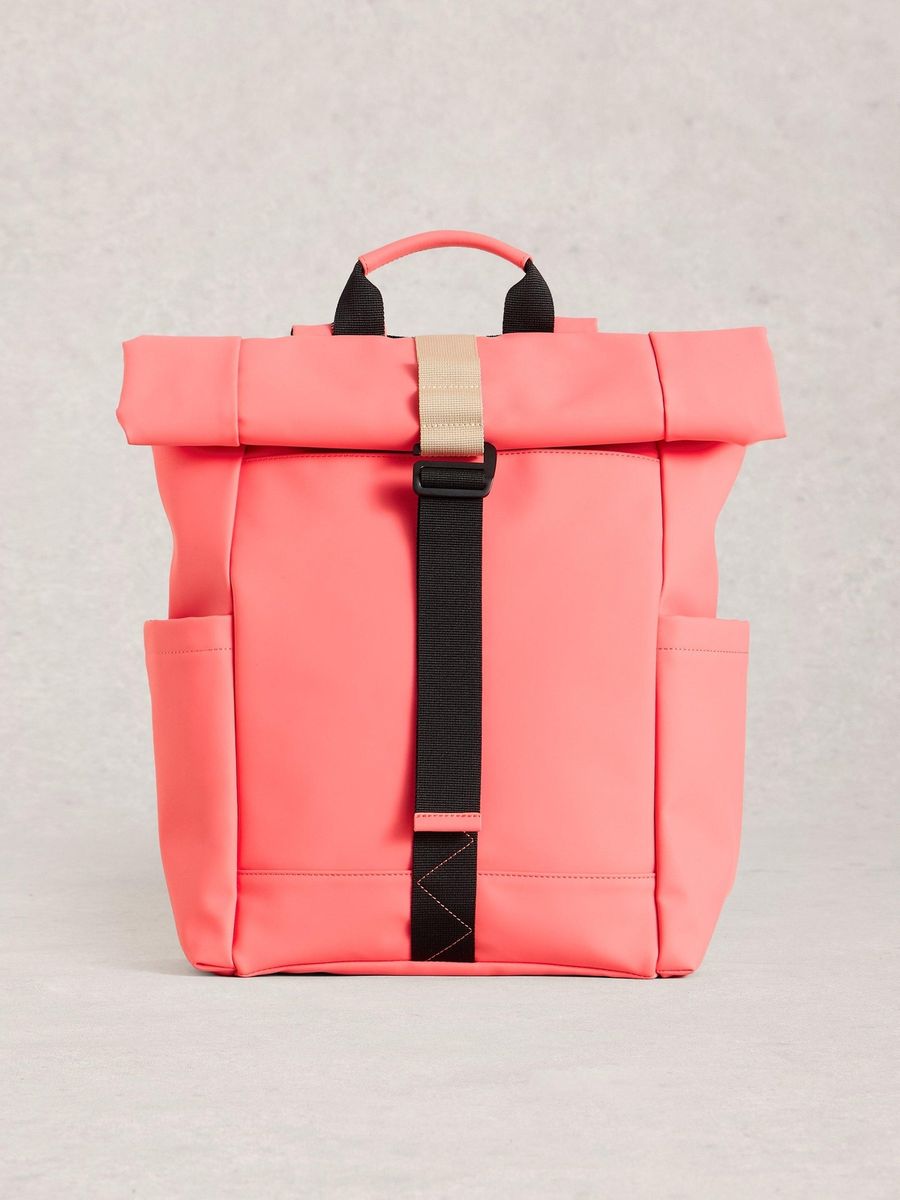 Gummierter Roll-Top Pendler-Rucksack