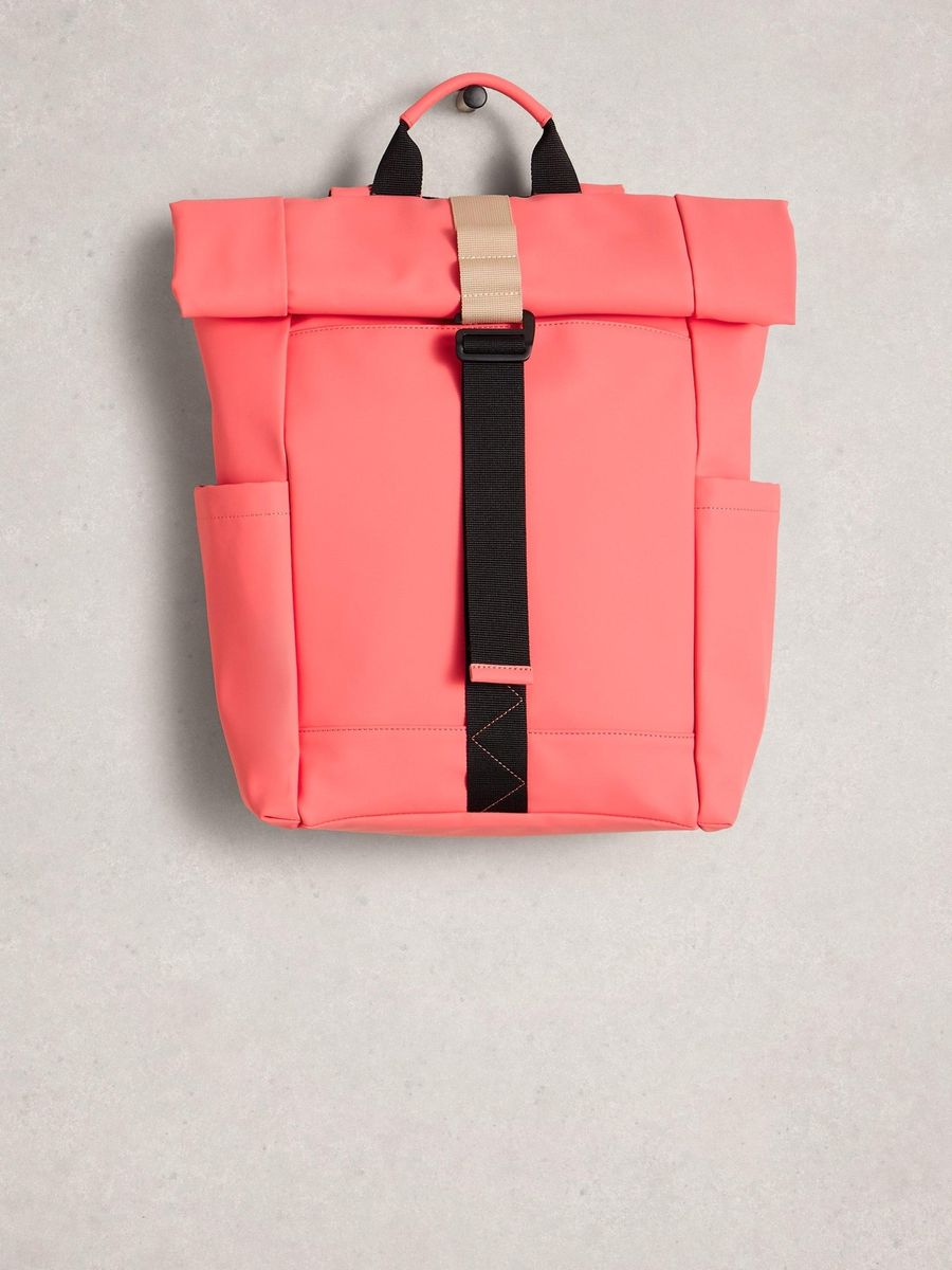Gummierter Roll-Top Pendler-Rucksack