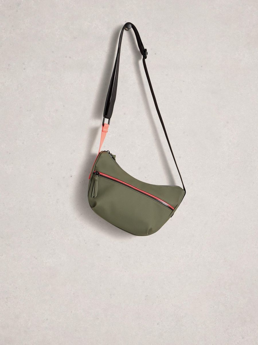 Gummierte Utility-Umhängetasche