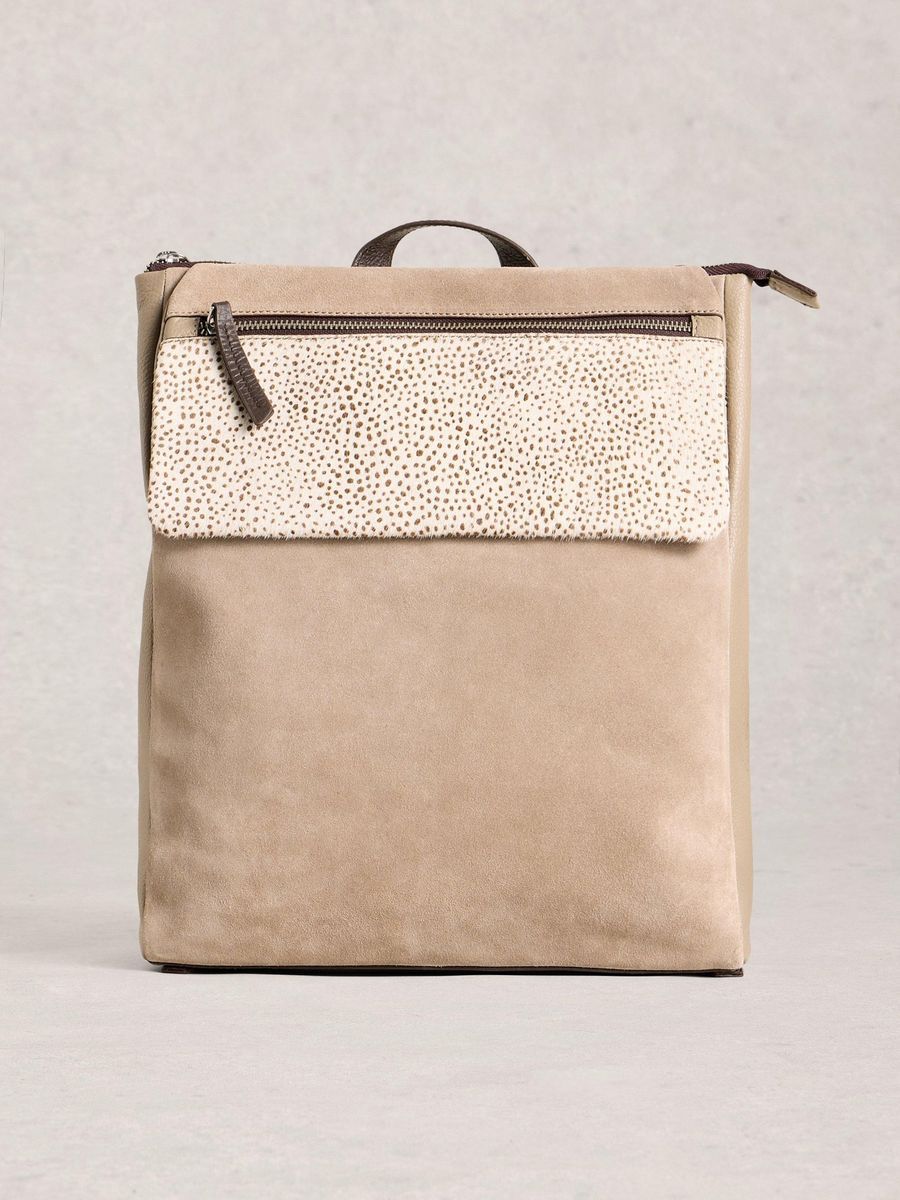 Tiggy Leder-Laptoprucksack