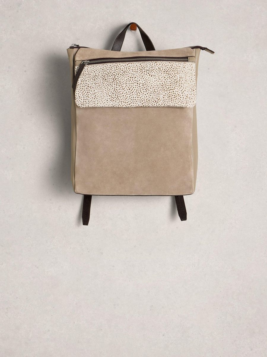 Tiggy Leder-Laptoprucksack