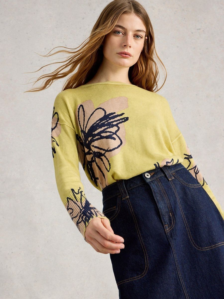 Leichter Pullover mit Grafik-Print