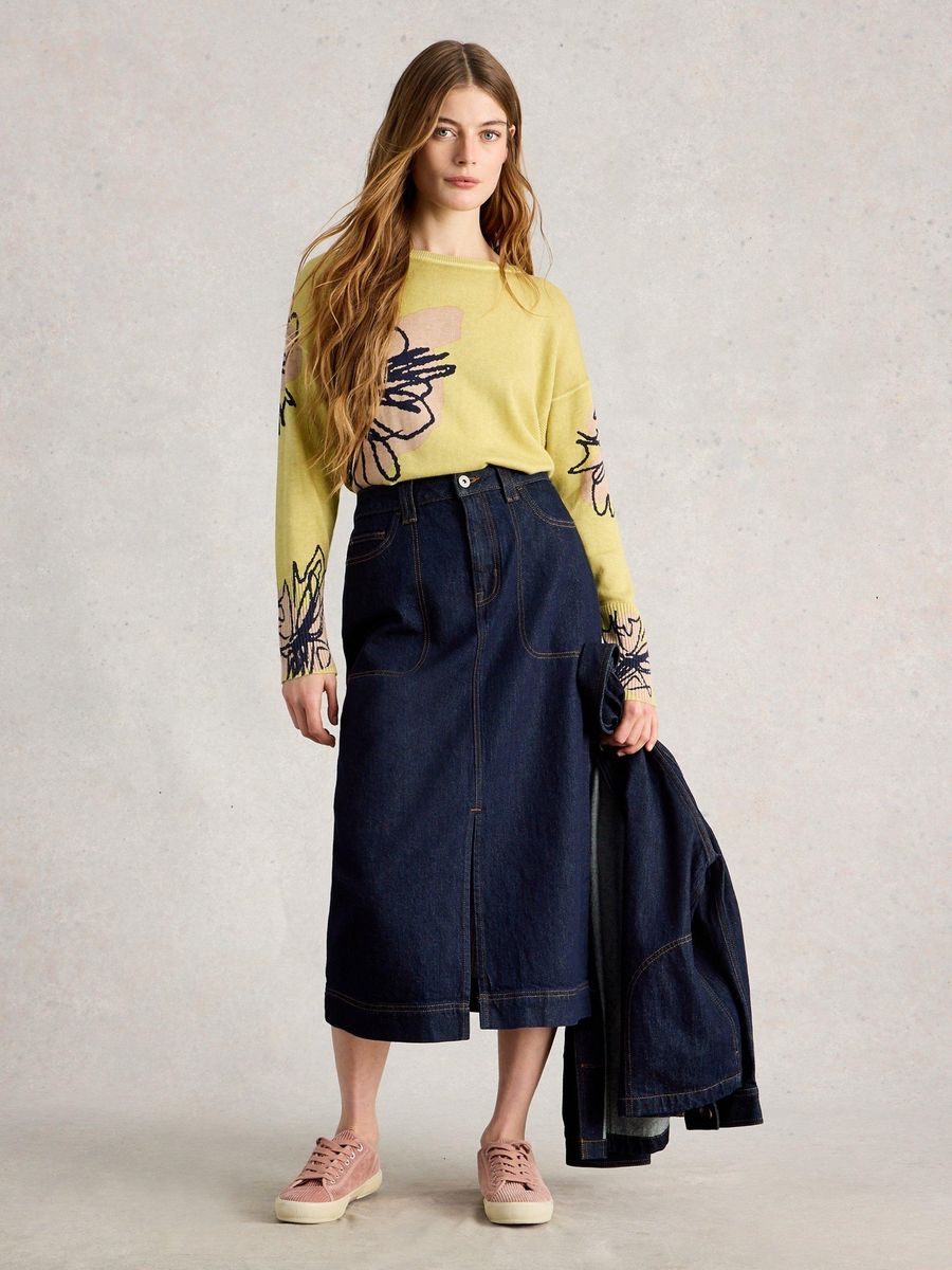Leichter Pullover mit Grafik-Print