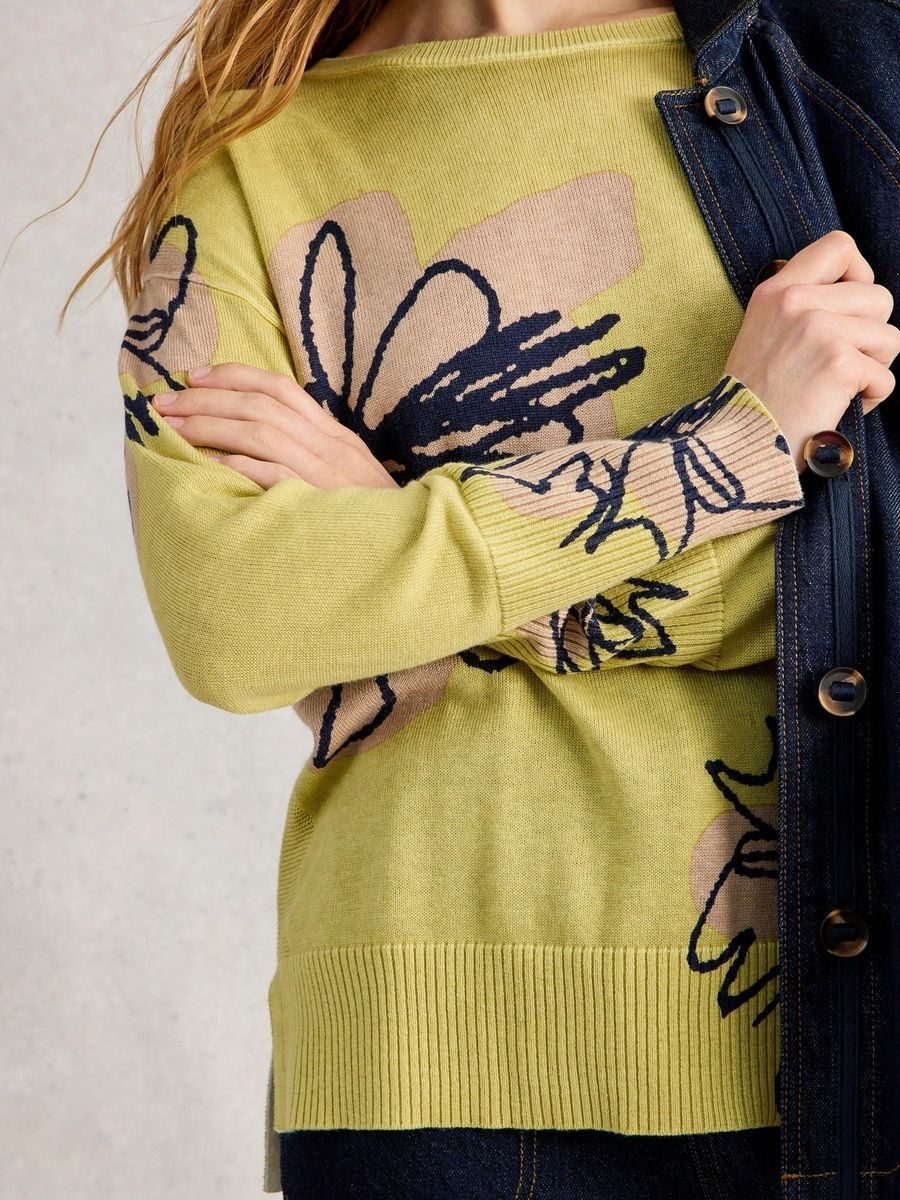 Leichter Pullover mit Grafik-Print