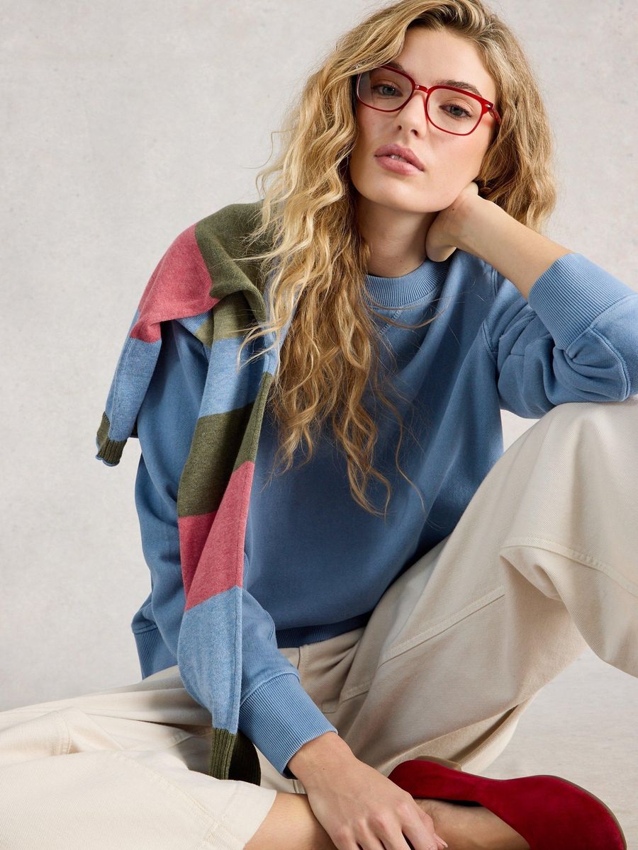 Essentielles Bio-Baumwoll Raglan Sweatshirt