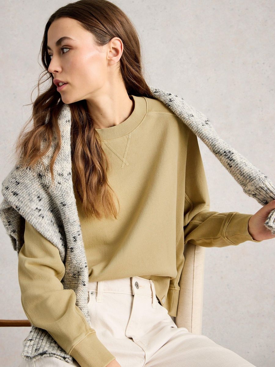 Essentielles Bio-Baumwoll Raglan Sweatshirt
