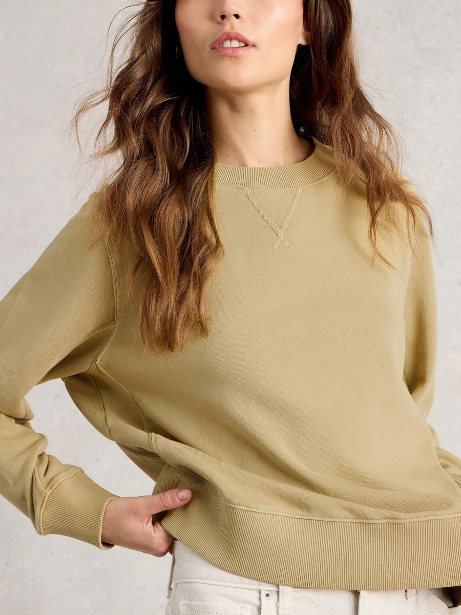 Essentielles Bio-Baumwoll Raglan Sweatshirt