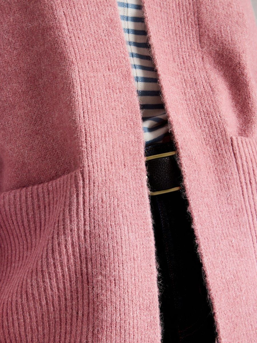 Kuscheliger offener Long-Cardigan
