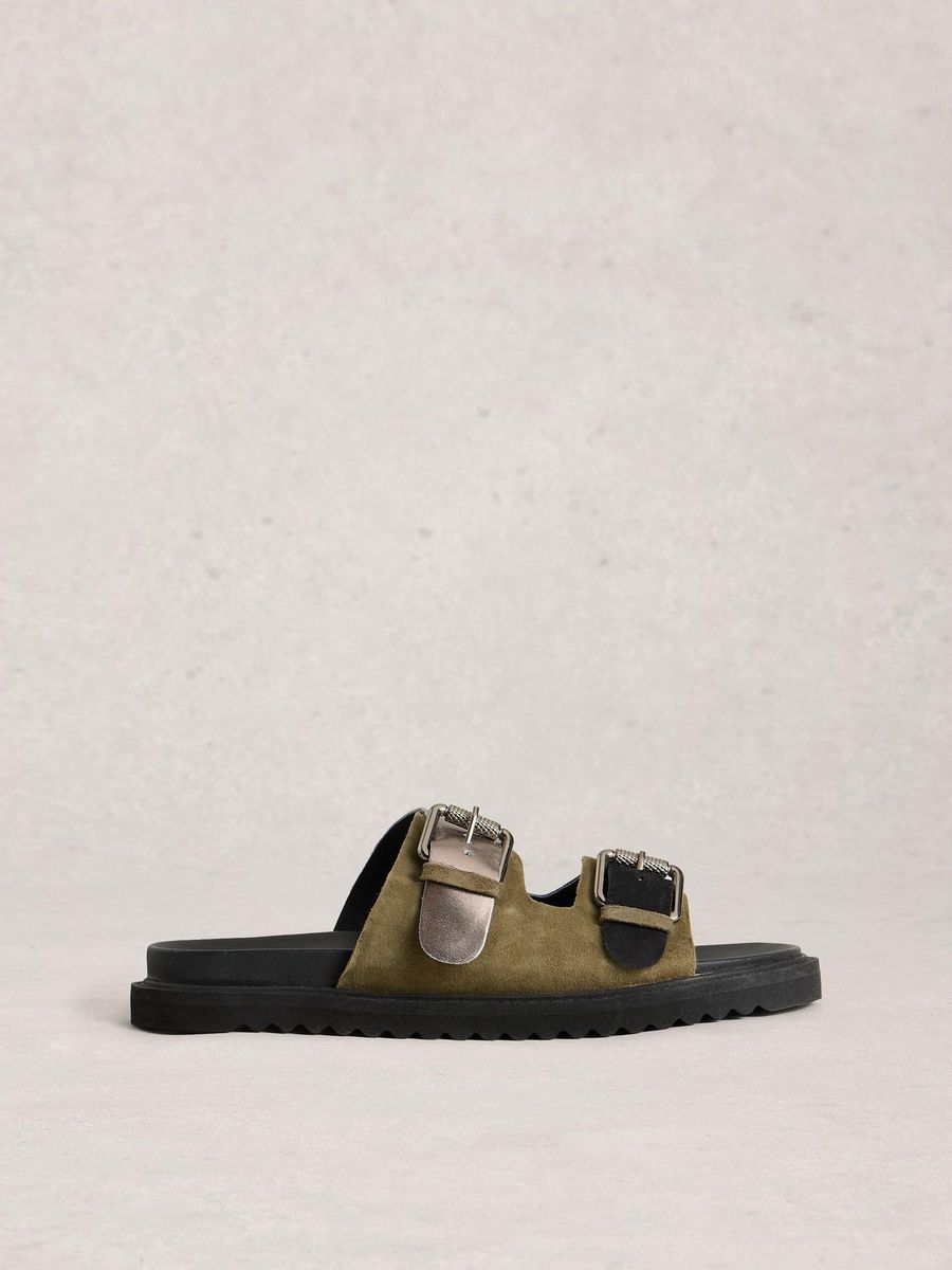 Unisex Fußbettsandalen mit Schnallen
