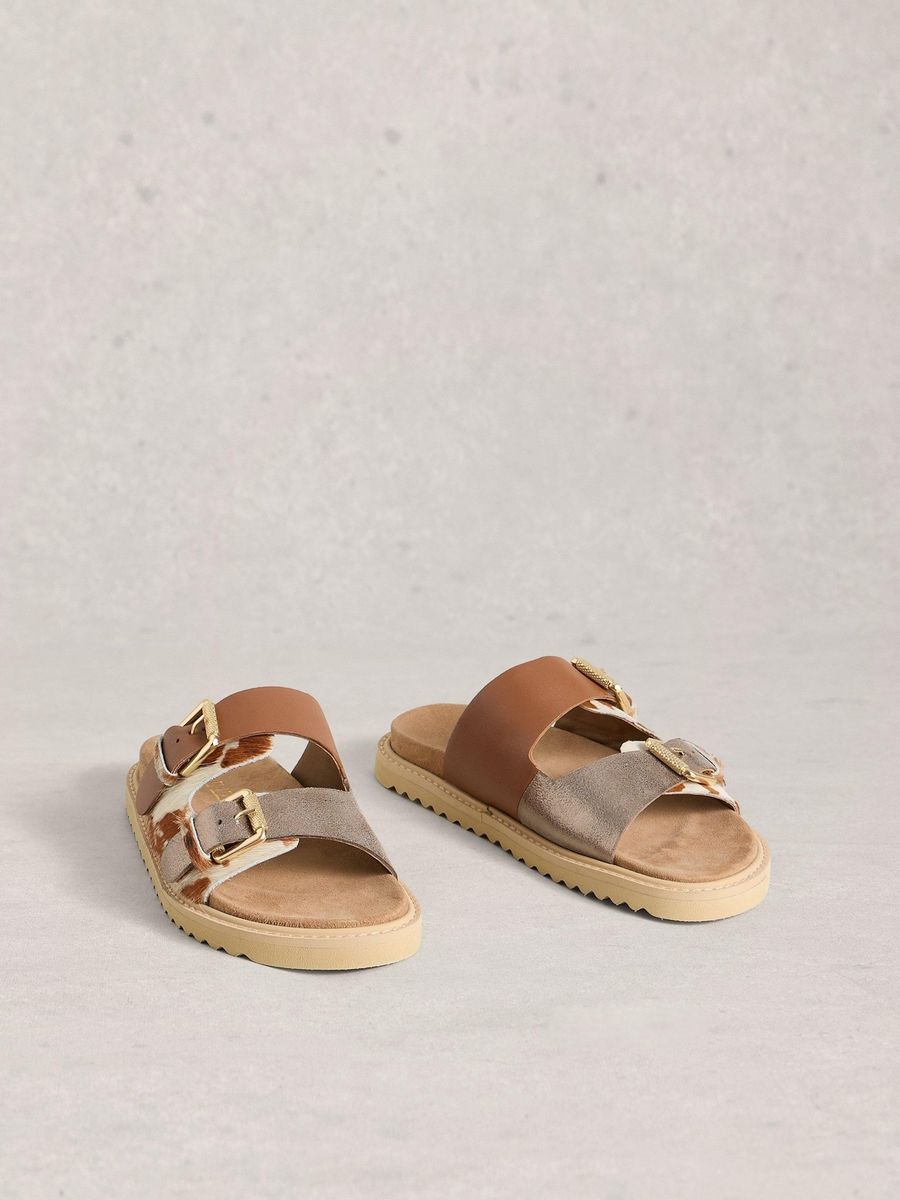 Unisex Fußbettsandalen mit Schnallen